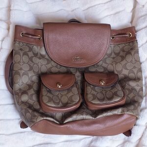 Coach Pennie Signature Canvas Backpack